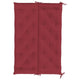 Claire 2pc Outdoor Cushion for Bench Tufted Wine Red Oxford Fabric