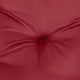 Claire 2pc Outdoor Cushion for Bench Tufted Wine Red Oxford Fabric