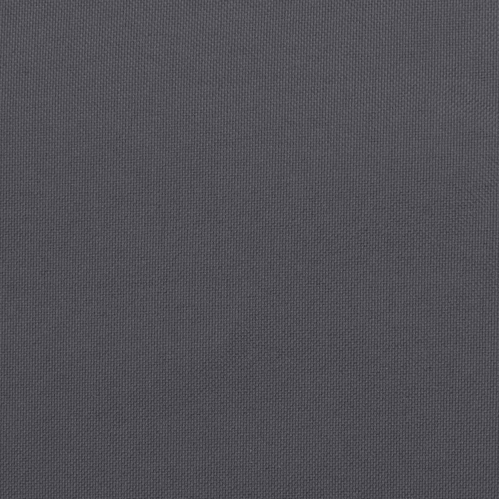 Claire 2pc Outdoor Cushion for Bench Tufted Dark Gray Oxford Fabric