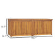 Misty Outdoor 59’’ Storage Box Weather Resistant Brown Acacia Wood