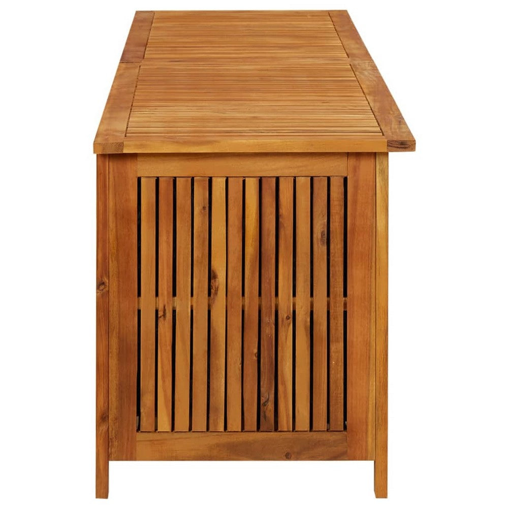 Misty Outdoor Storage Box Large 79’’ Natural Brown Solid Teak Wood