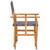 Outdoor Folding Directors Accent Set of 2, Gray, Acacia Wood