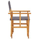 Outdoor Folding Directors Accent Set of 2, Gray, Acacia Wood