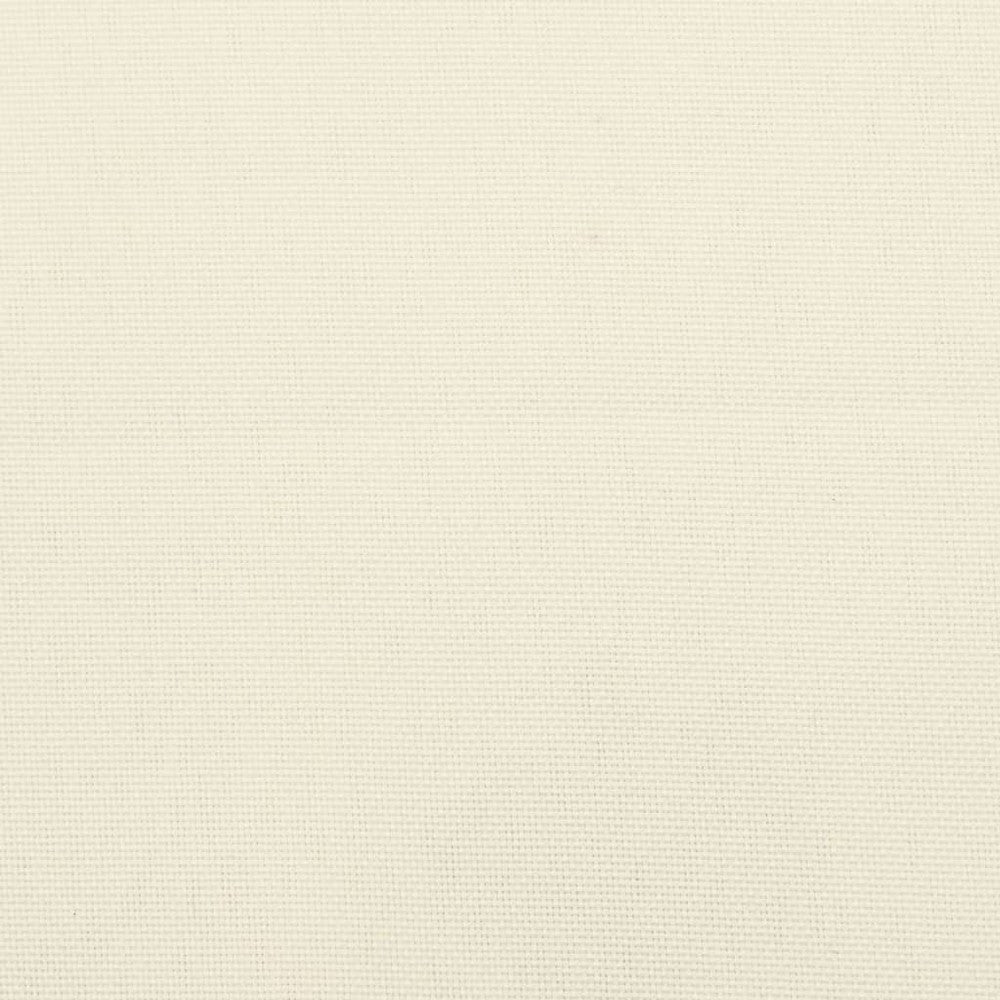 Claire Garden Cushion for Bench Tufted Ivory White Oxford Fabric BM326290