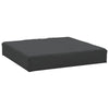 Paom 3pc Outdoor Pallet Cushion Set, Plush Patio Black Oxford Fabric