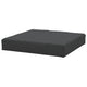 Paom 3pc Outdoor Pallet Cushion Set, Plush Patio Black Oxford Fabric