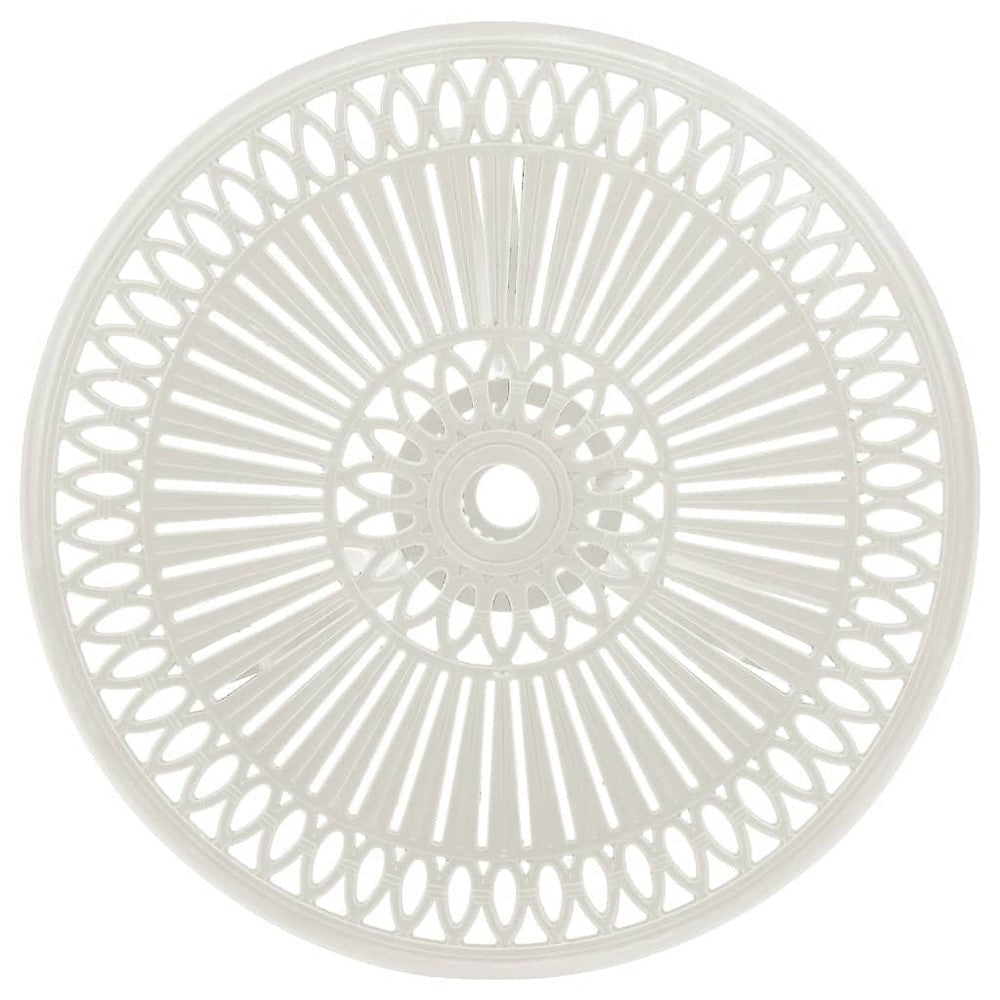 Outdoor Side Bistro Table 24’’ White Top Aluminum Curved Legs BM326296