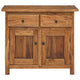 Accent Sideboard Cabinet Console 2 Drawers Brown Reclaimed Wood BM326297