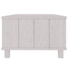 Coffee Table Rectangular Storage Drawer White Solid Pine Wood BM326317