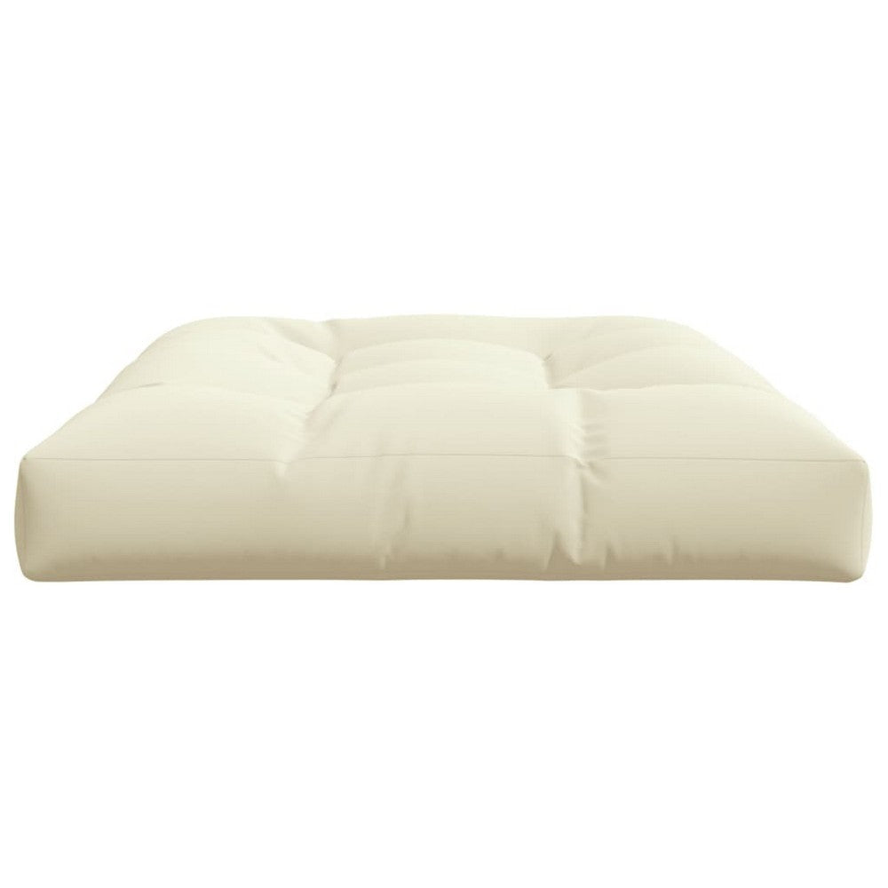 Moni Outdoor Cushion for Bench Plush Tufted Ivory Oxford Fabric BM326319