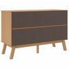 Sideboard Cabinet Dresser 6 Drawers Modern 44’’ Brown Solid Wood BM326339