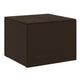 Outdoor Garden Storage Box, Removable Bag, Brown Poly Rattan Woven