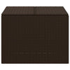 Outdoor Garden Storage Box Removable Bag Brown Poly Rattan Woven BM326340
