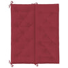 Claire Outdoor Cushion for Bench 47’’ Wine Red Tufted Oxford Fabric