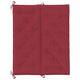 Claire Outdoor Cushion for Bench 47’’ Wine Red Tufted Oxford Fabric