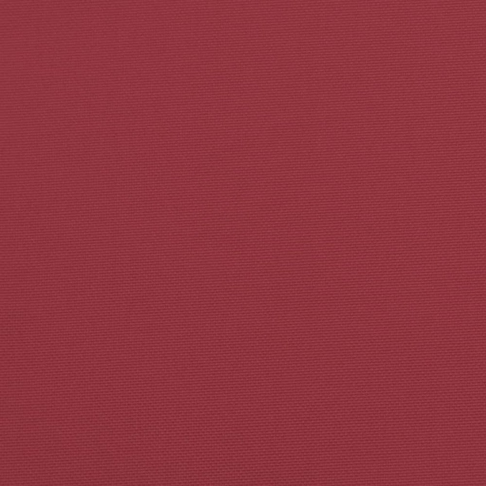 Claire Outdoor Cushion for Bench 47’’ Wine Red Tufted Oxford Fabric