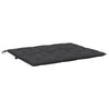 Claire Outdoor Cushion for Bench, 47", Black Tufted Oxford Fabric