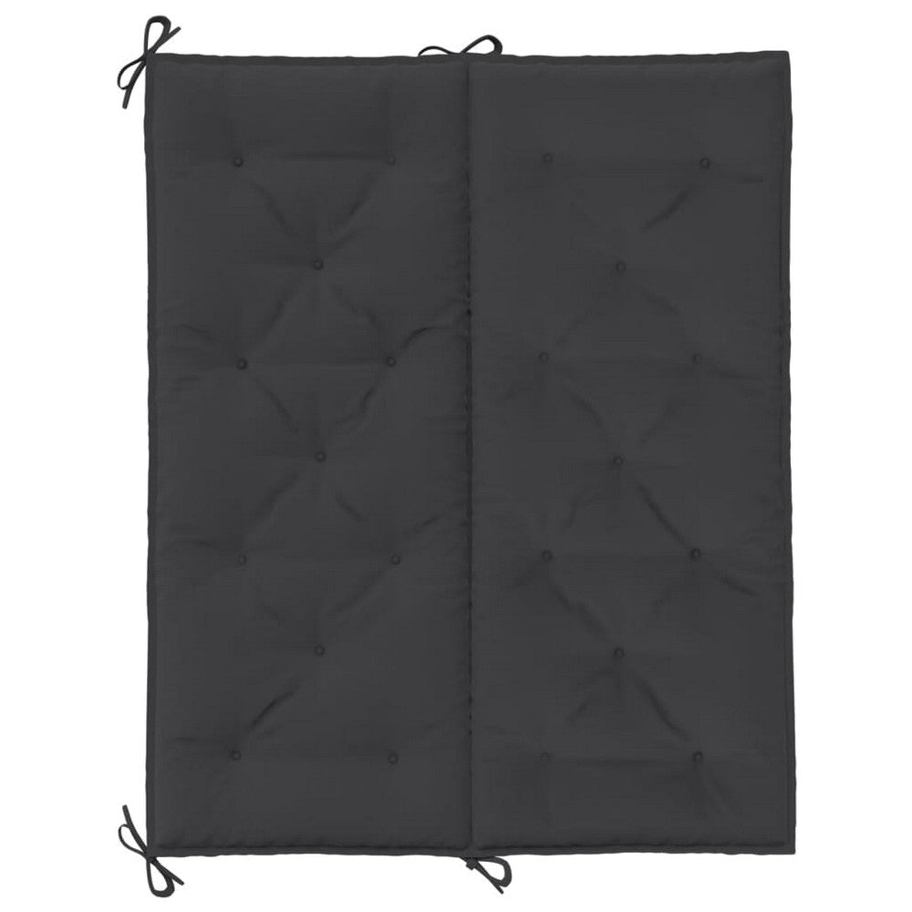 Claire Outdoor Cushion for Bench 47’’ Black Tufted Oxford Fabric