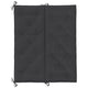 Claire Outdoor Cushion for Bench 47’’ Black Tufted Oxford Fabric