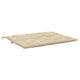 Claire Outdoor Cushion for Bench, 47", Beige Tufted Oxford Fabric