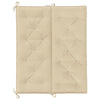 Claire Outdoor Cushion for Bench 47’’ Beige Tufted Oxford Fabric BM326358