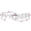 Shina 6pc Outdoor Modular Sofa and Table Set Black Gray Cushions BM326360
