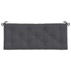 Claire Outdoor Cushion for Bench, 47", Dark Gray Tufted Oxford Fabric