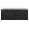 Outdoor Storage Box with Gas Lift 71’’ Rectangular Black Rattan BM326371