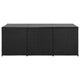 Outdoor Storage Box with Gas Lift 71’’ Rectangular Black Rattan BM326371