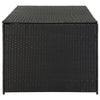 Outdoor Storage Box with Gas Lift 71’’ Rectangular Black Rattan BM326371
