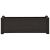 Outdoor Raised Flower Bed with Drainage 39’’ Wide Gray Polypropylene BM326372