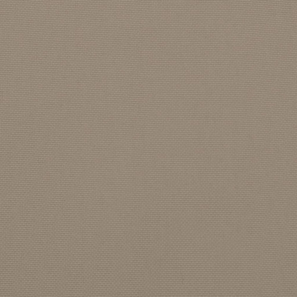 Claire Outdoor Cushion for Bench, Button Tufted Taupe Fabric, 59"