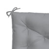 Claire Outdoor Cushion for Bench Button Tufted Gray Fabric 59 Inch BM326397