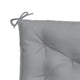 Claire Outdoor Cushion for Bench Button Tufted Gray Fabric 59 Inch BM326397