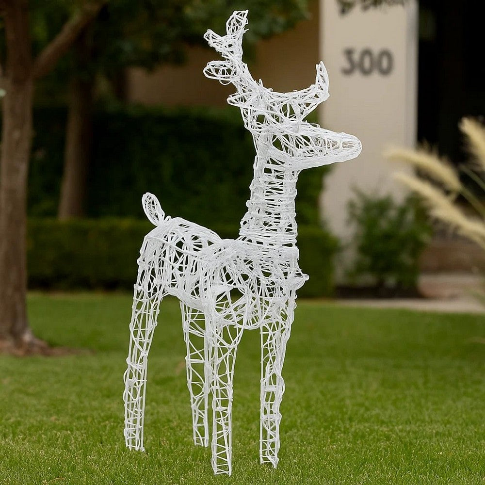 2pc Outdoor Christmas  Decor, 40 Cool White LEDs, Acrylic