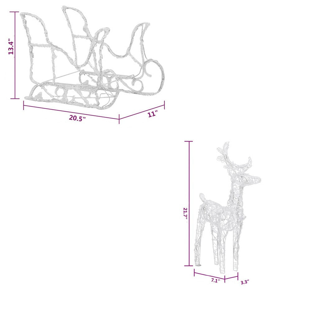 6pc Outdoor and Christmas Decor 320 Cool White LEDs BM326411