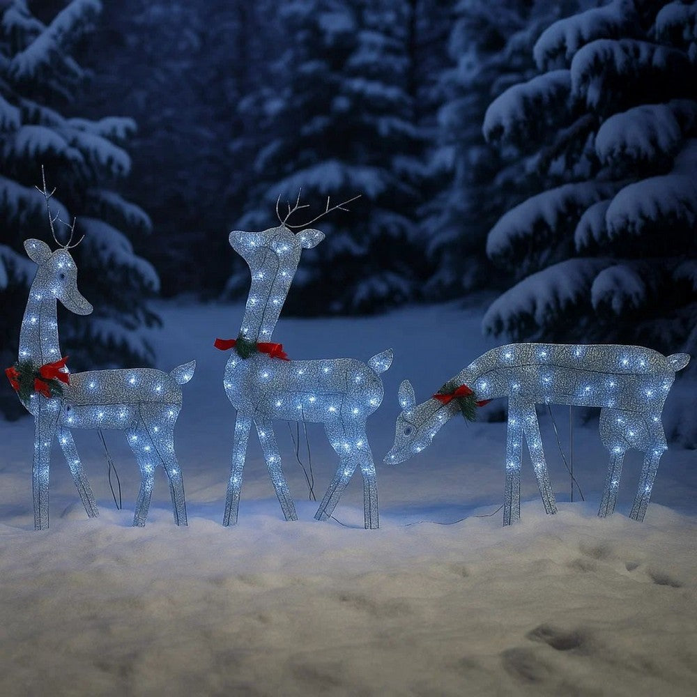 Edy 6pc Outdoor Christmas  Decor Set, 180 Cool White LEDs