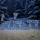 Edy 6pc Outdoor Christmas  Decor Set, 180 Cool White LEDs