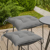 Kia Outdoor Cushion For Set of 2 | Square Gray Oxford Fabric