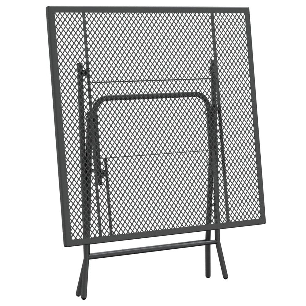 Yoko 3pc Outdoor Breakfast Table and Chairs Set | Foldable | Dark Gray BM326425