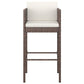 Lexy Outdoor Barstool Set of 2 | White Fabric | Brown Rattan BM326426