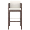 Lexy Outdoor Barstool Set of 2 | White Fabric | Brown Rattan BM326426