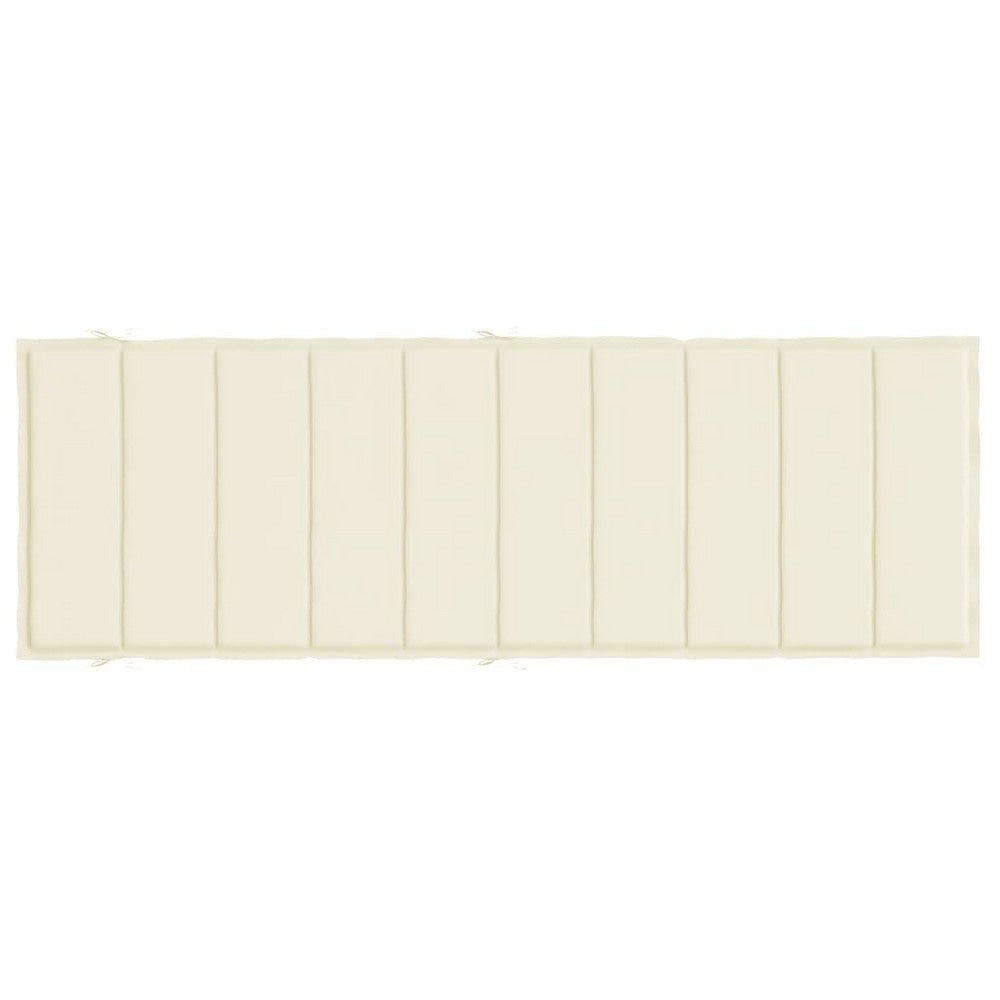 Outdoor Cushion for Chaise Lounger | Ivory Oxford Fabric | Foam | 73’’ BM326433