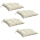 Kia Outdoor Cushion for Set of 4 | Square White Oxford Fabric