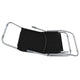 Folding Sun Chaise Lounger Set of 2 | Chrome Steel | Black Textilene BM326440