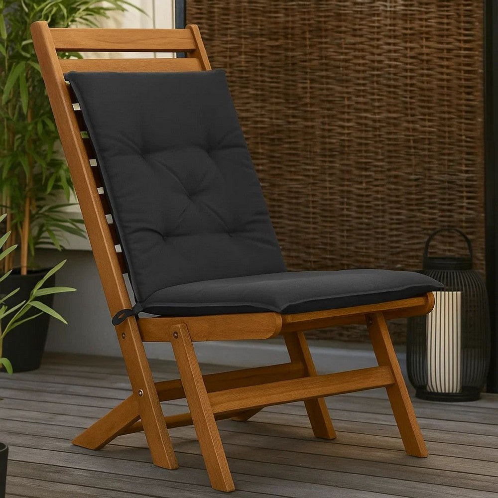 Claire Outdoor Cushion for Bench Set of 2 | Dark Gray Fabric | 39"
