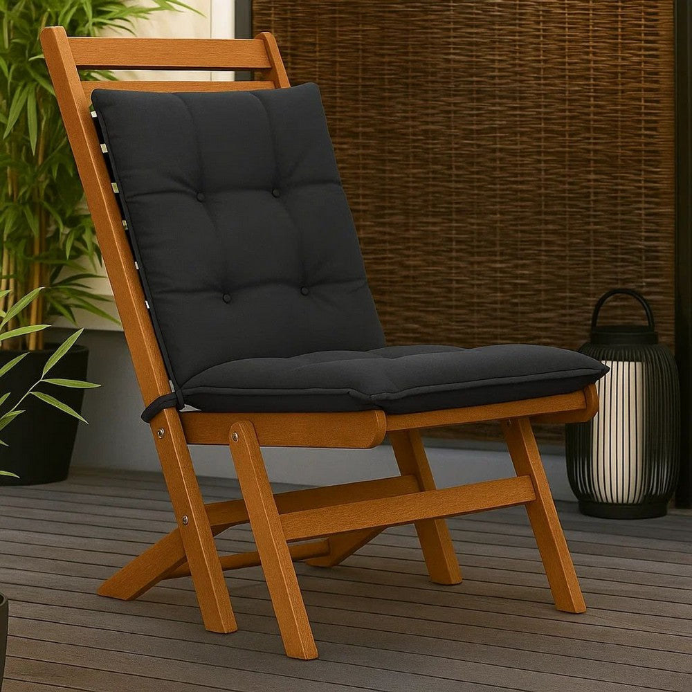 Claire Outdoor Cushion for Bench Set of 2 | Dark Gray Fabric | 39"