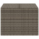Outdoor Garden Storage Chest | Gray Poly Rattan | Powder Coated Steel BM326453