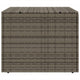 Outdoor Garden Storage Chest | Gray Poly Rattan | Powder Coated Steel BM326453