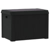 Reina Outdoor Storage Box | Cushion Seat | Dark Gray Polypropylene BM326455